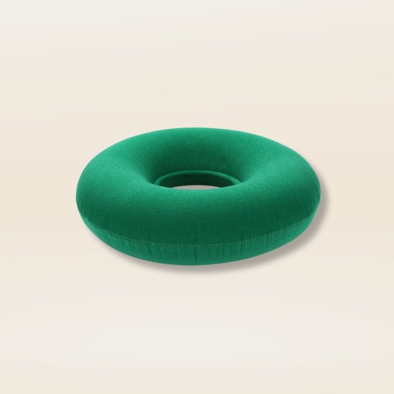 Coussin gonflable rond | Dreamy Sloth® Vert / 35x35 cm