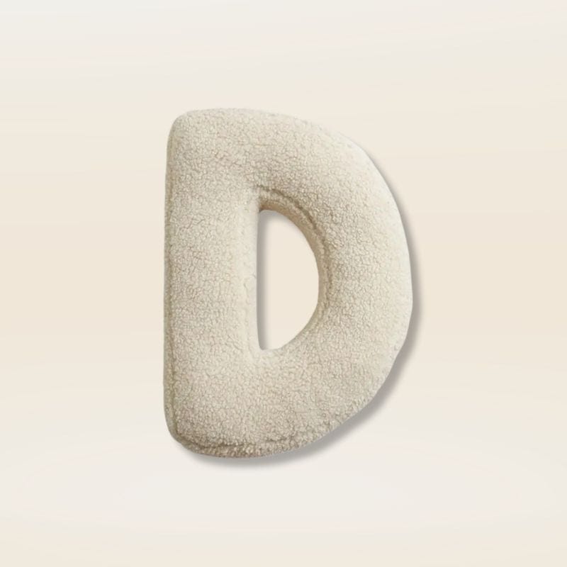 Coussin lettre | Dreamy Sloth® D / 38x30 cm
