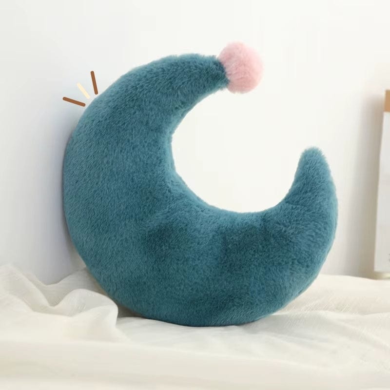 Coussin lune | Dreamy Sloth® Bleu / 35x35 cm