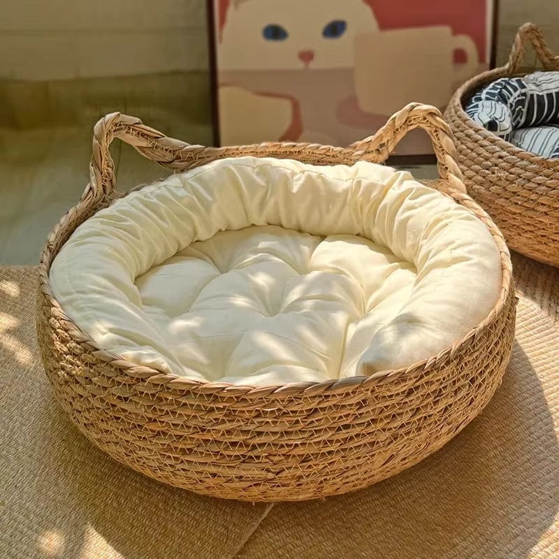 Coussin panier chat | Dreamy Sloth® Blanc / S (35x35cm)