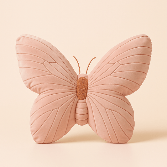 Coussin papillon | Dreamy Sloth® Rose / 30 cm