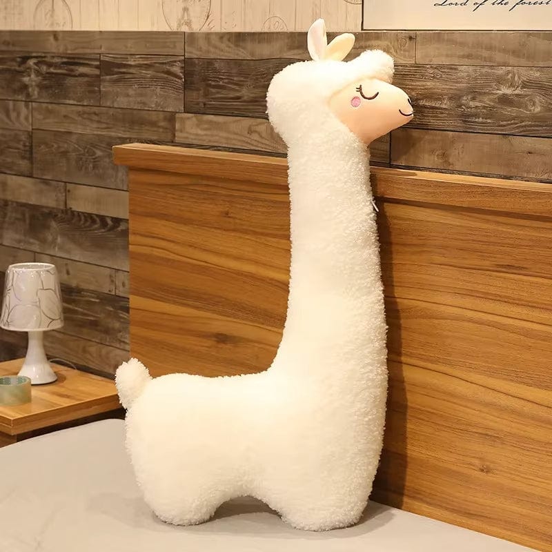 Coussin peluche <br> Coussin animaux Blanc / 100 cm
