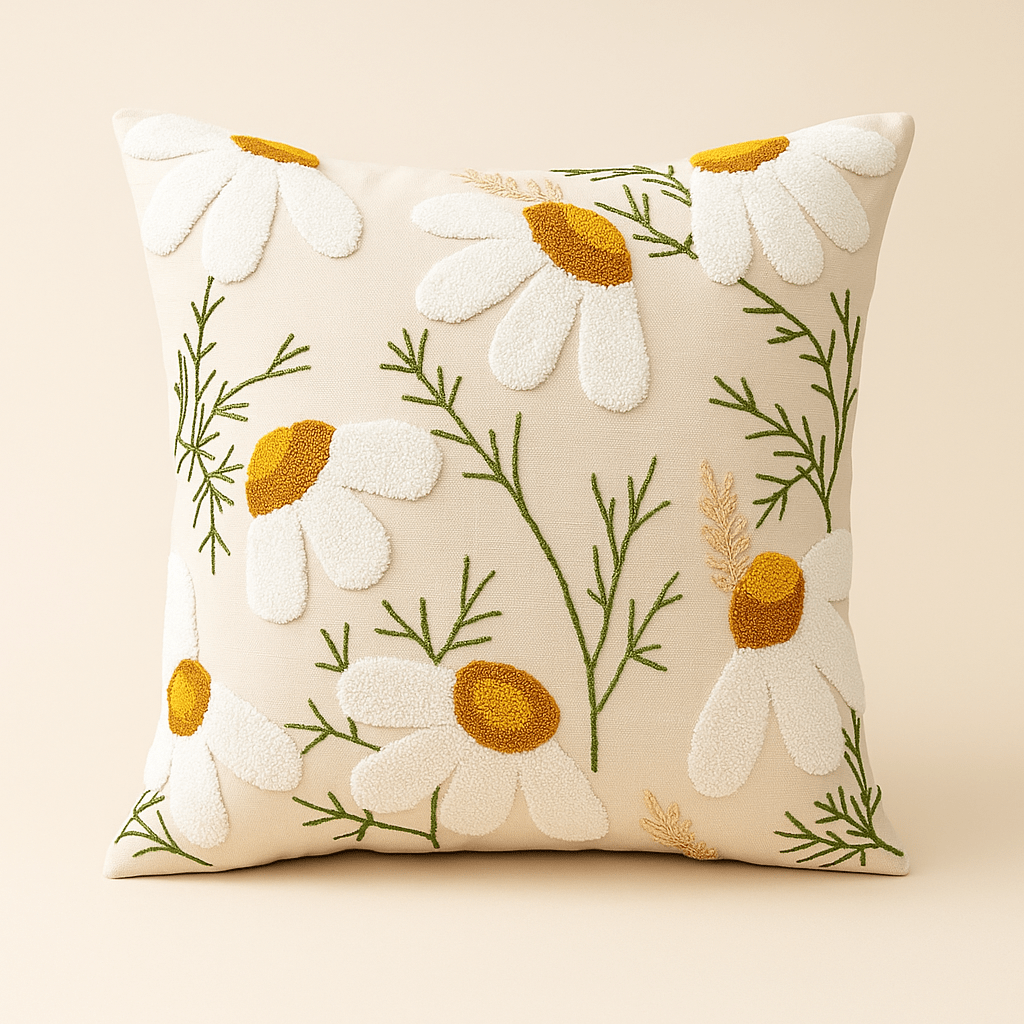 Coussin pissenlit | Dreamy Sloth® Blanc / 45x45 cm