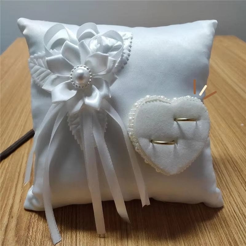 Coussin porte alliance | Dreamy Sloth® Blanc / 20x20 cm