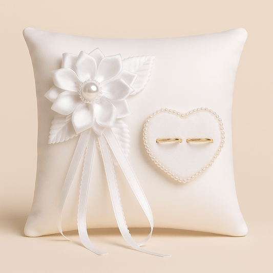 Coussin porte alliance | Dreamy Sloth® Blanc / 20x20 cm