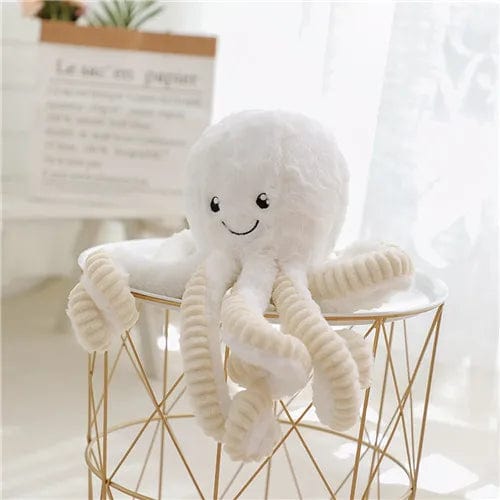 Coussin poulpe | Dreamy Sloth® Blanc / 18 cm