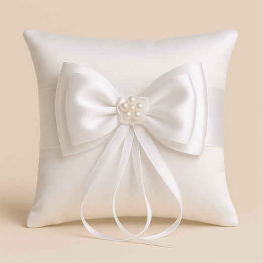 Coussin pour alliance | Dreamy Sloth® Blanc / 15x15 cm