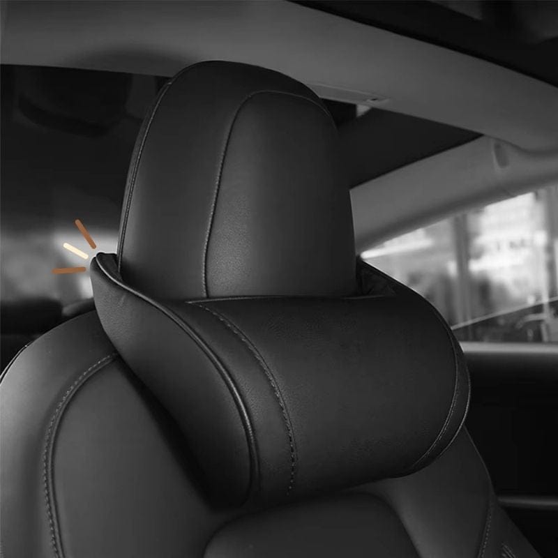 Coussin pour appui tete voiture | Dreamy Sloth® Noir / 26x13 cm