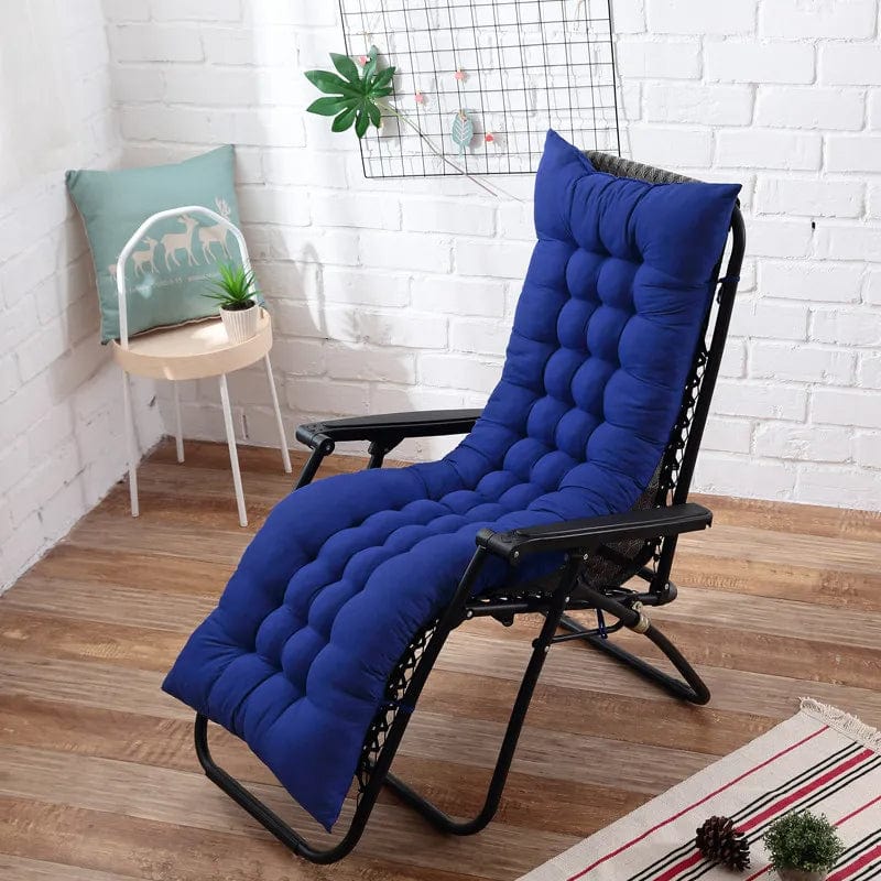 Coussin pour bain de soleil | Dreamy Sloth® Bleu foncé / 40x110 cm