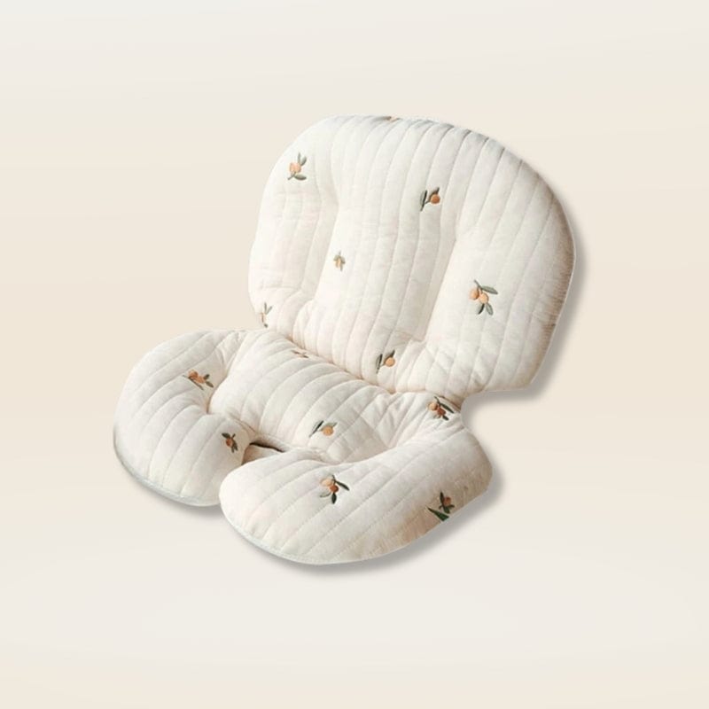 Coussin pour chaise haute en bois avec harnais | Dreamy Sloth® Olive / 30x44 cm