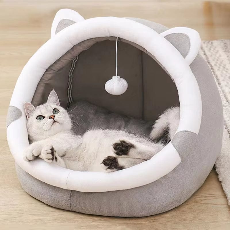 Coussin pour chat anti stress | Dreamy Sloth® Gris / S (31x27cm)