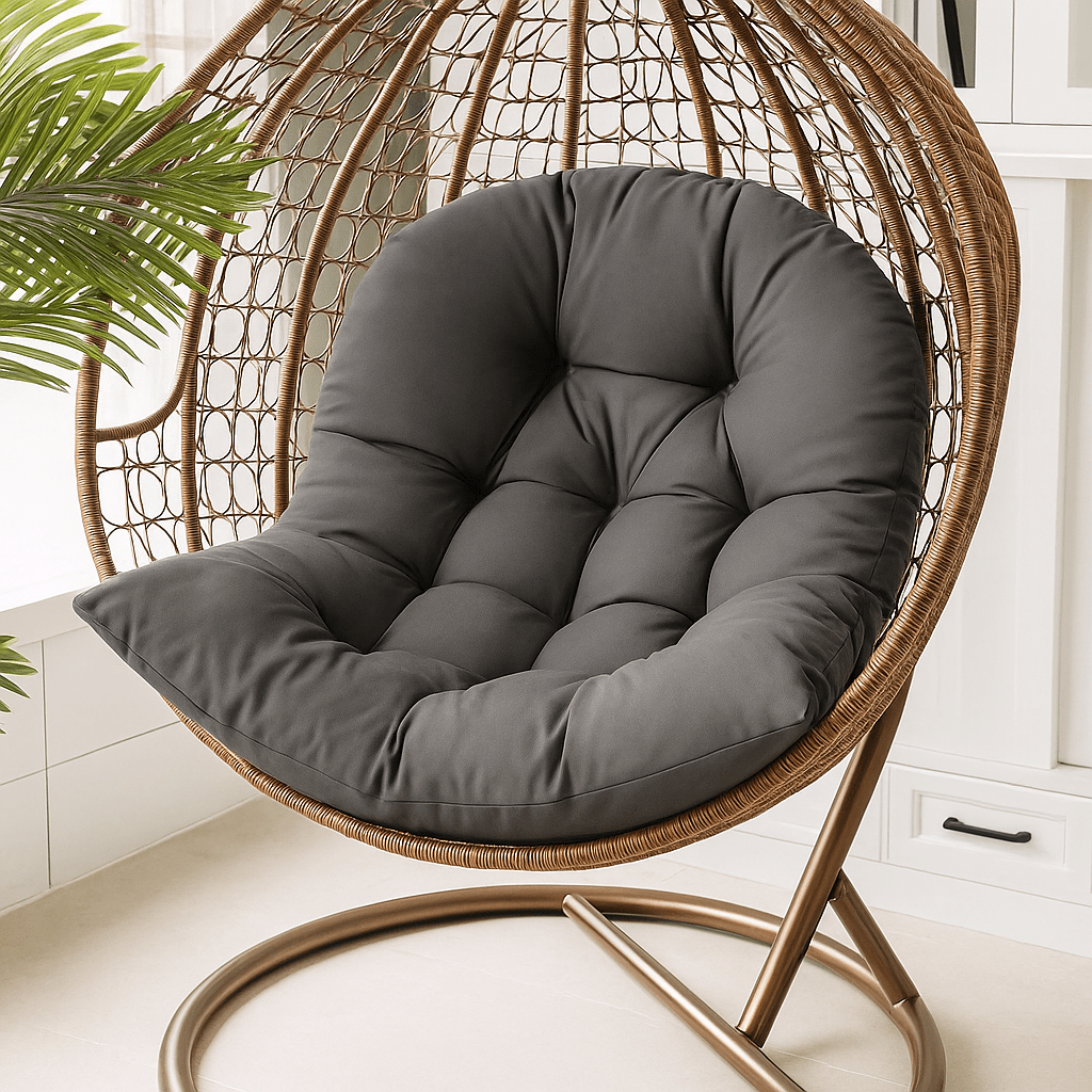 Coussin pour fauteuil | DreamySloth® Gris foncé / 120x80 cm