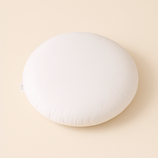 Coussin rond blanc | Dreamy Sloth®