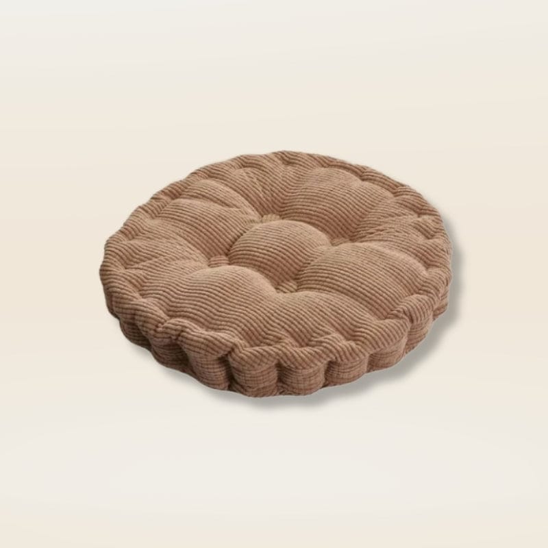 Coussin rond pour chaise | Dreamy Sloth® Marron / 40x40 cm