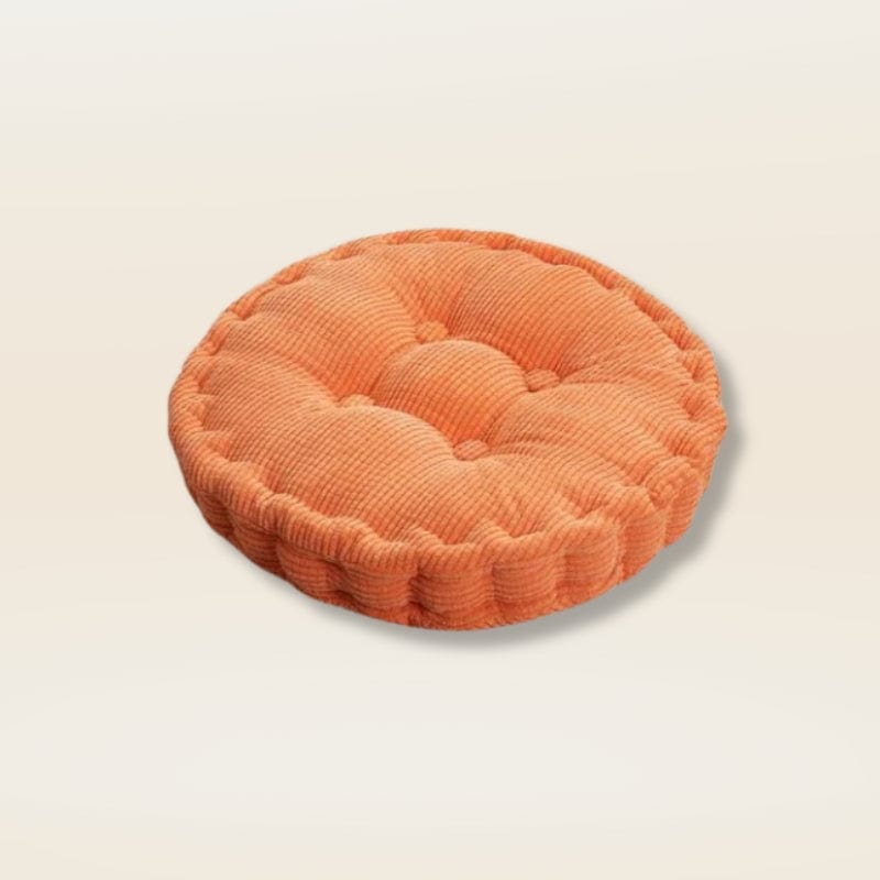 Coussin rond pour chaise | Dreamy Sloth® Orange / 40x40 cm