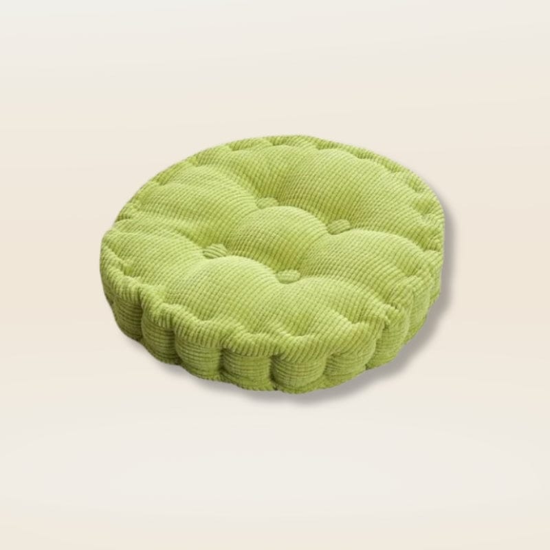 Coussin rond pour chaise | Dreamy Sloth® Vert / 40x40 cm