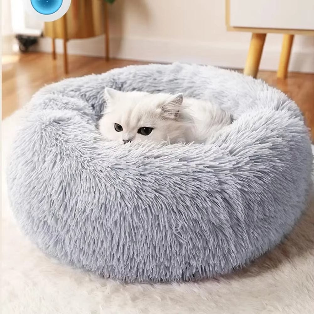 Coussin rond pour chat | Dreamy Sloth® Gris / M (40x40cm)