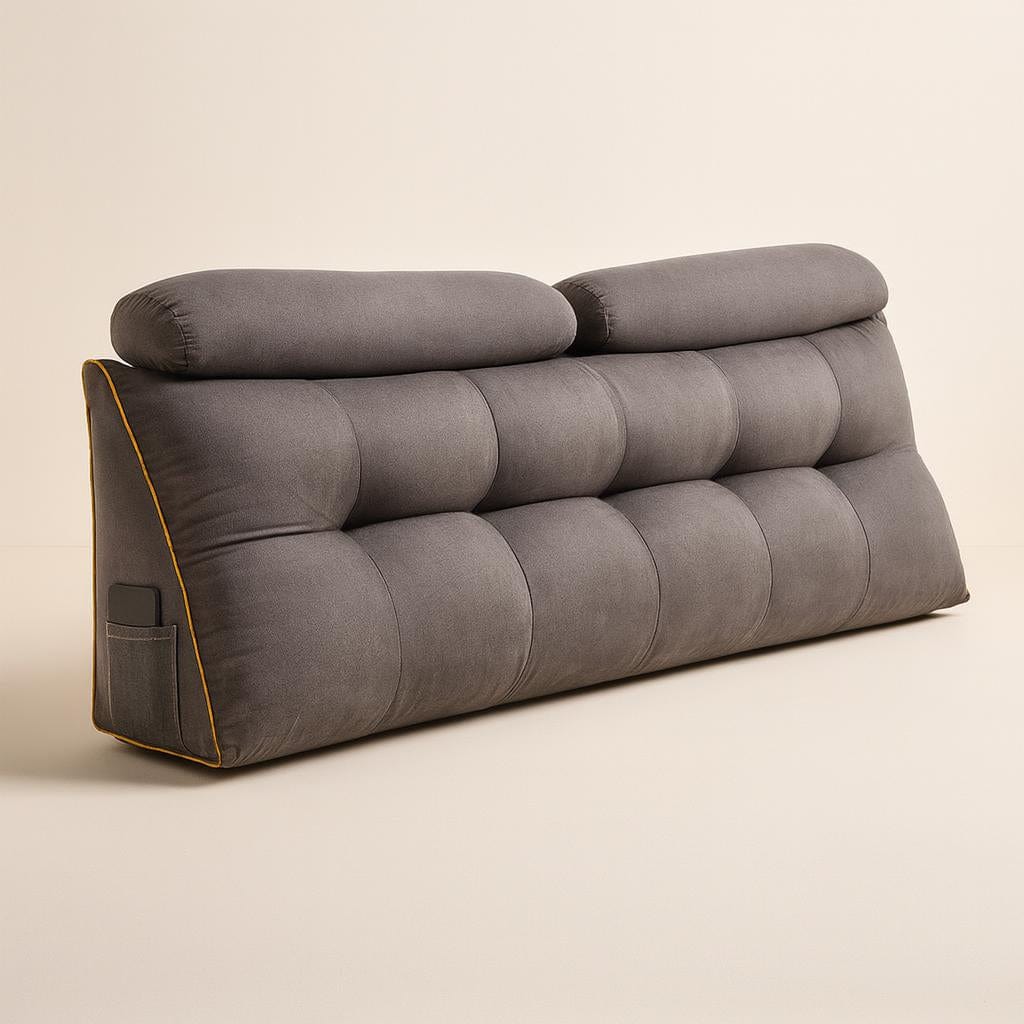 Coussin tête de lit gris | DreamySloth®