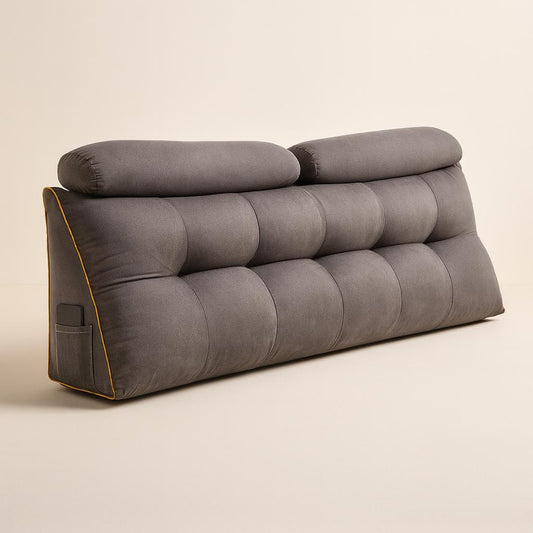 Coussin tête de lit gris | DreamySloth®