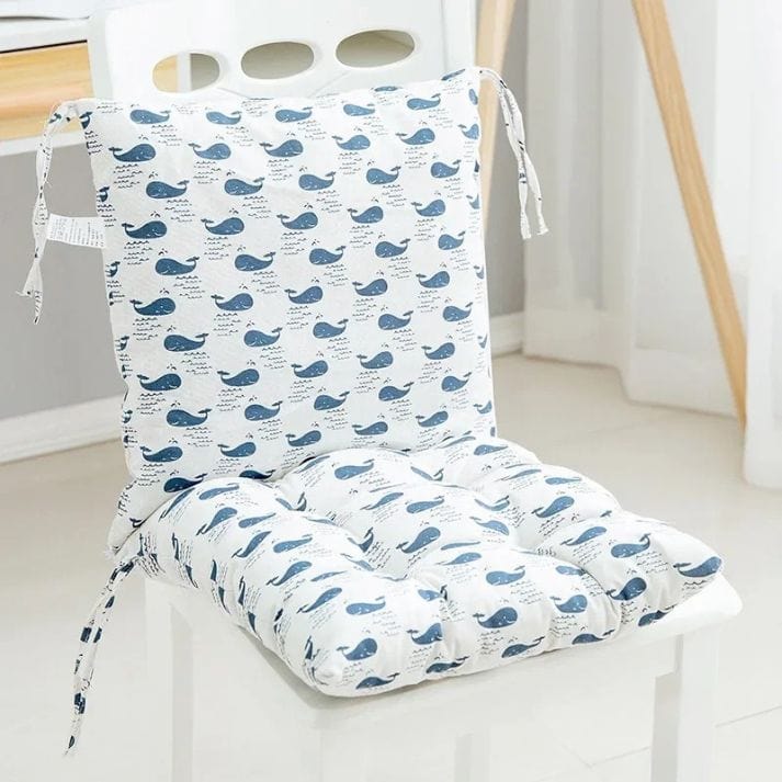 Coussins de chaises épais | DreamySloth® Blanc / 40x40 cm