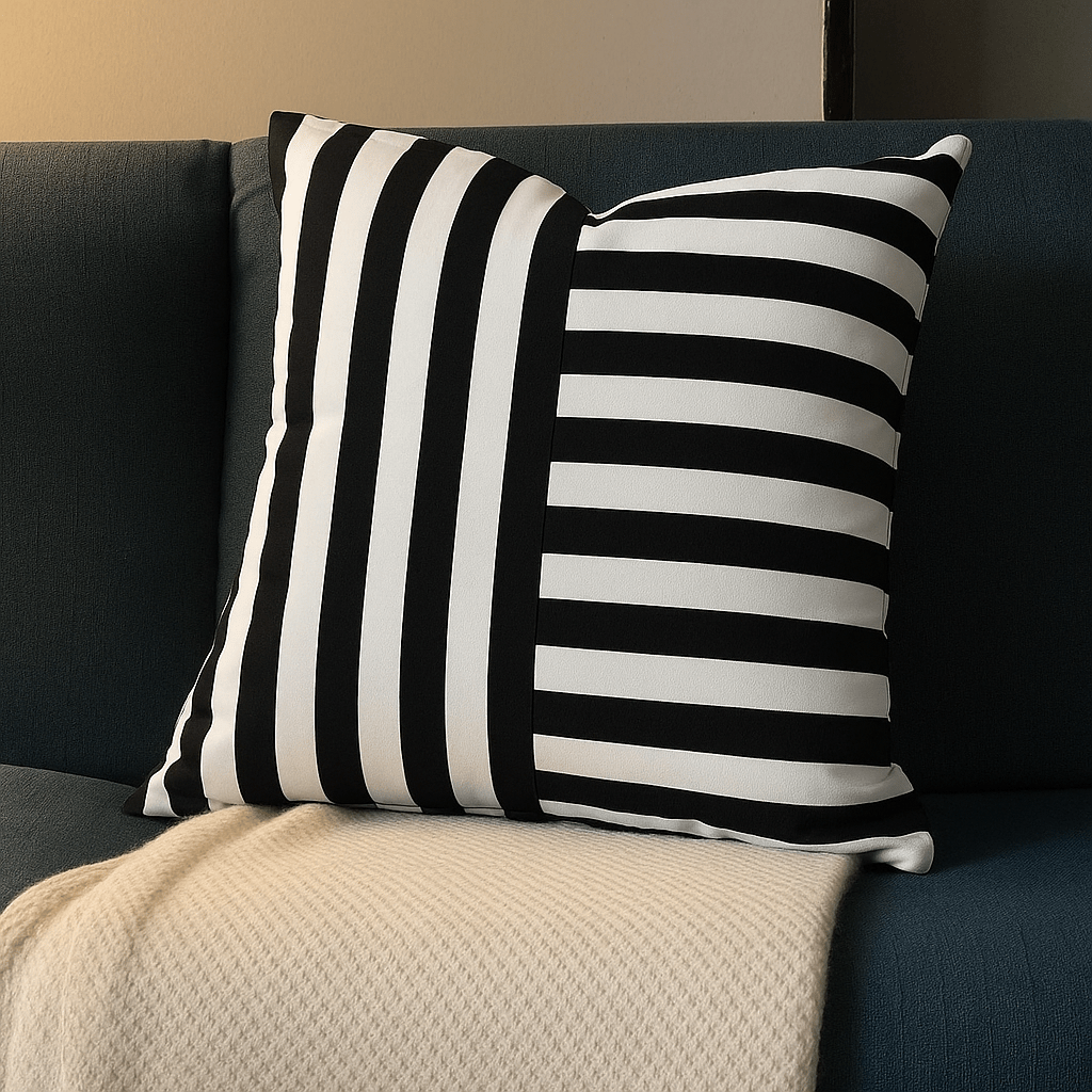 Coussins pour canapé | DreamySloth® Noir / 50x50 cm