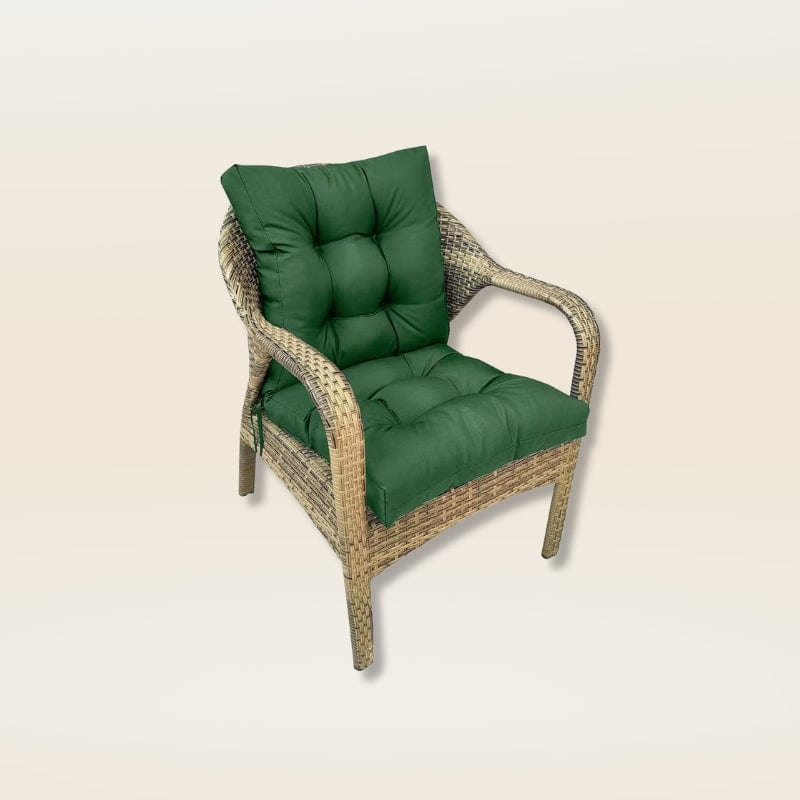 Grand coussin extérieur imperméable | Dreamy Sloth® Vert / 106x53x10 cm