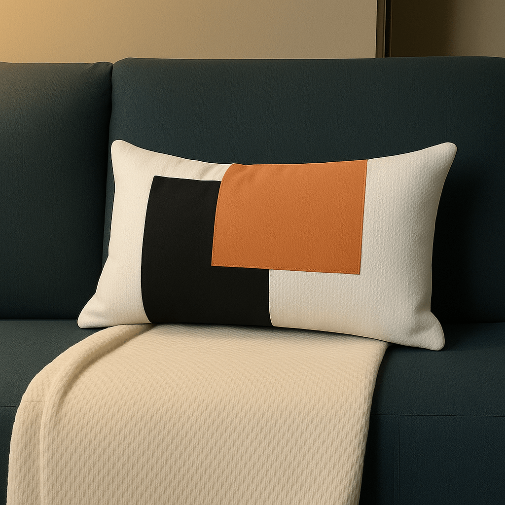 Grand coussin pour canapé | DreamySloth® Orange / 30x50 cm
