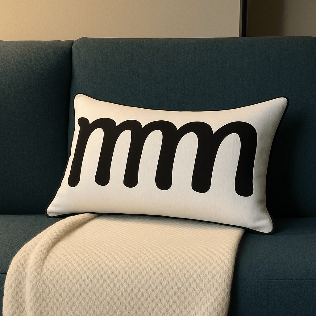 Gros coussin pour canapé | DreamySloth® Blanc / 35x55 cm