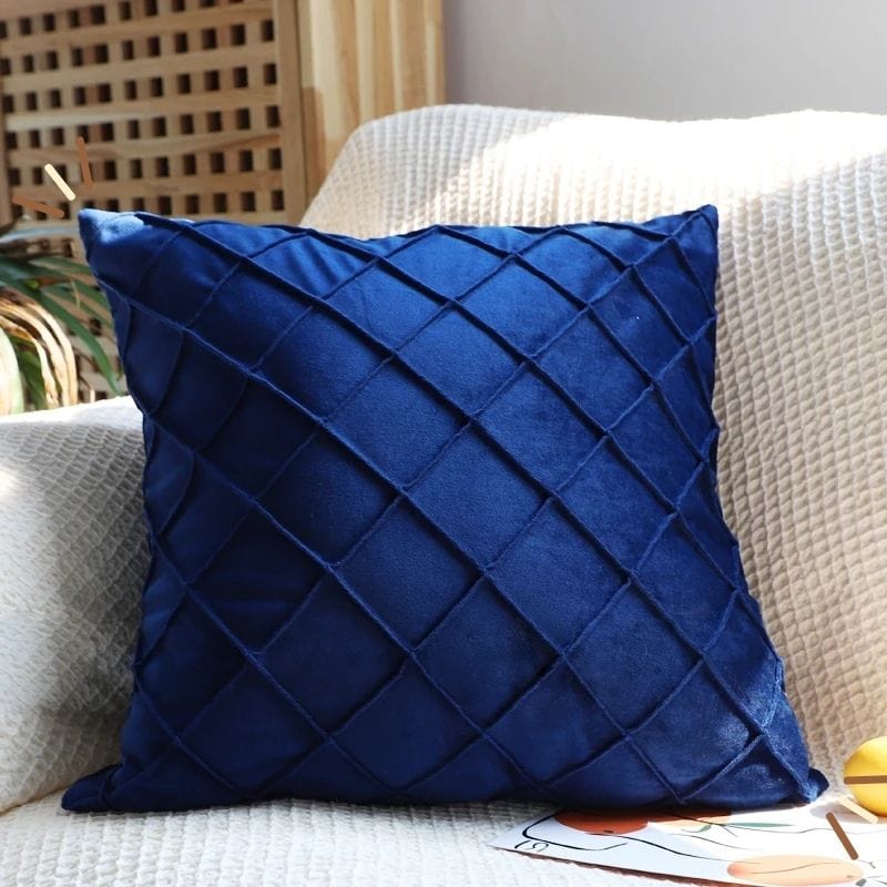 Housse de coussin 50x50 velours | Dreamy Sloth® Bleu / 45x45 cm