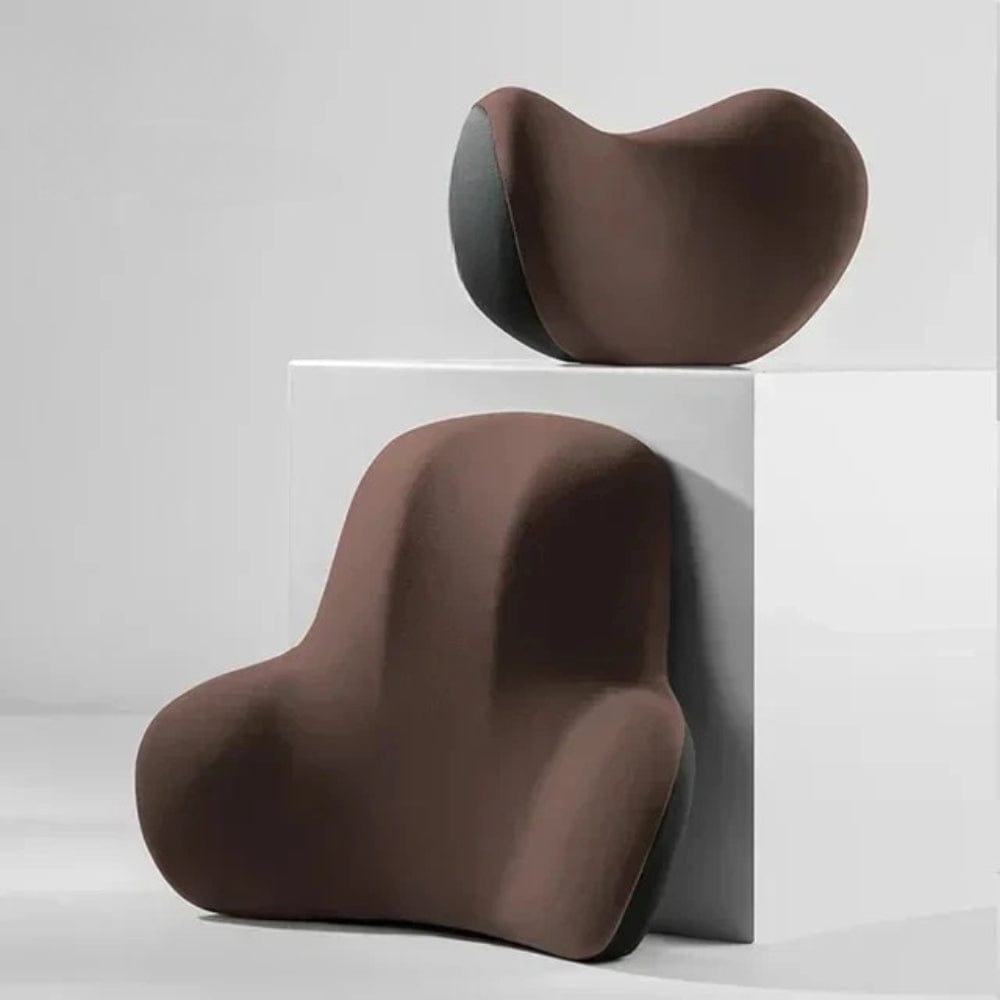 Lot coussin pour siège de voiture | Dreamy Sloth® Marron