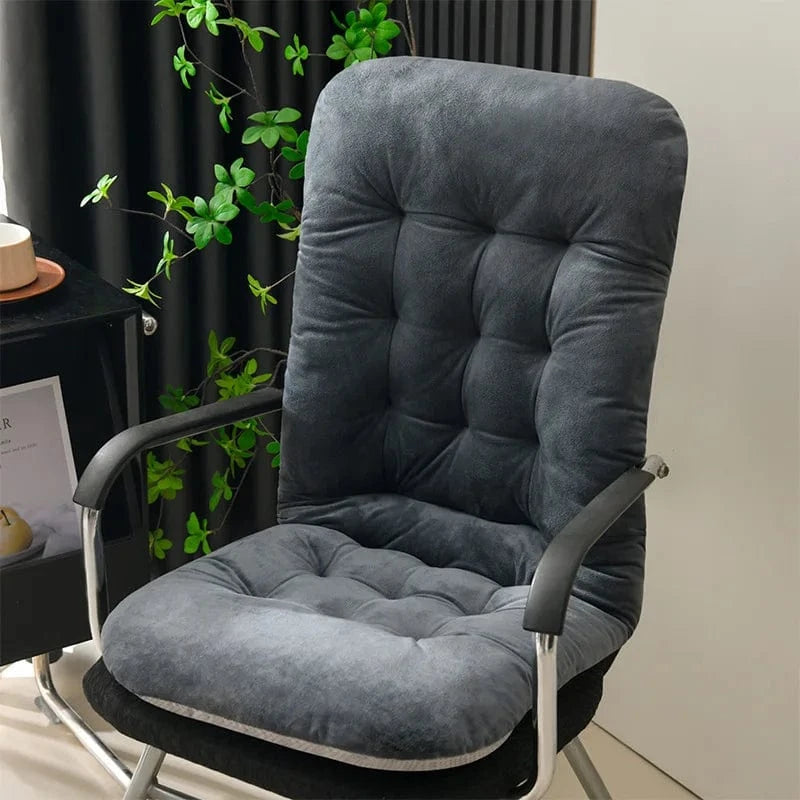 / OK / Super Soft Velvet Bench Cushion Office Seat Cushion Autumn and Winter Butt Cushion Recliner Rocking Chair Cushion Gris foncé / 45x93 cm