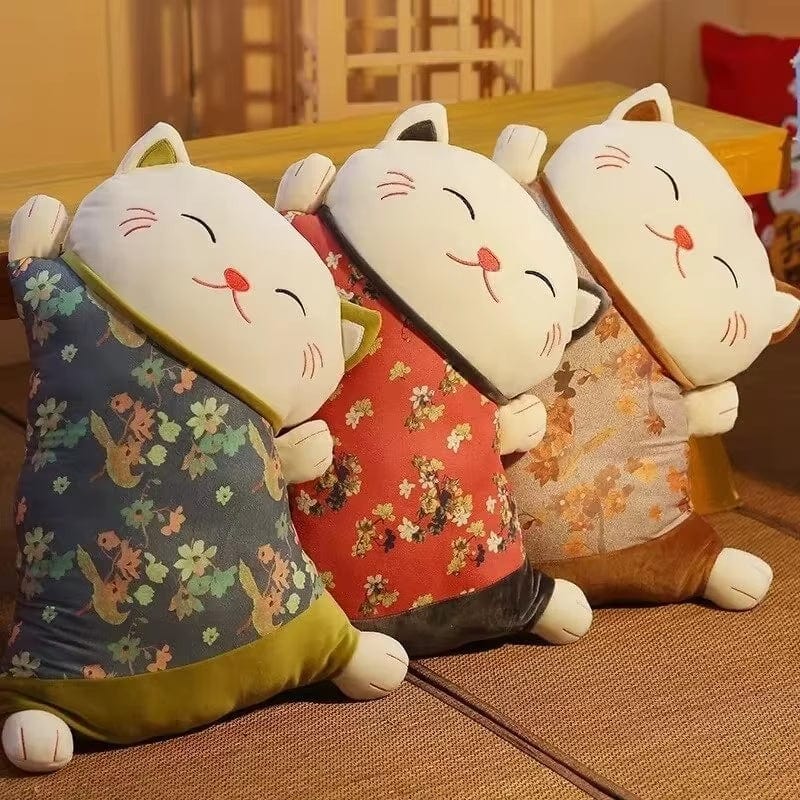 Peluche coussin chat japonais | DreamySloth®