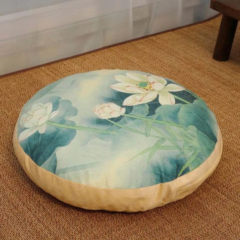 Petit coussin de meditation voyage | Dreamy Sloth® Bleu ciel / 40x40 cm